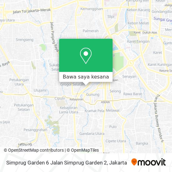 Peta Simprug Garden 6 Jalan Simprug Garden 2