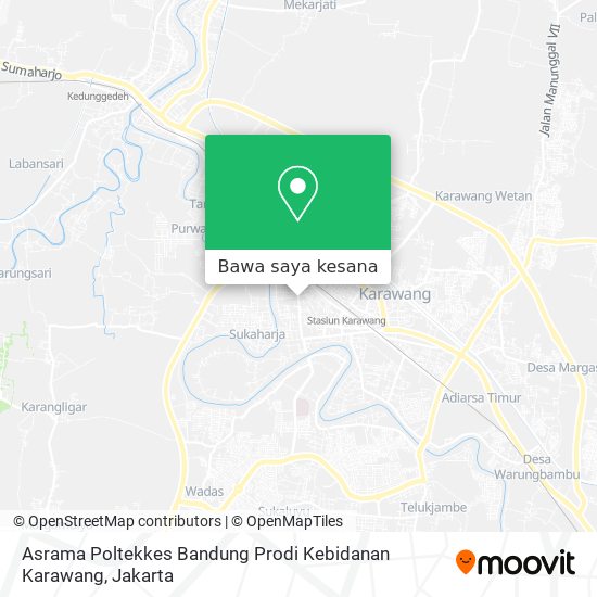 Peta Asrama Poltekkes Bandung Prodi Kebidanan Karawang