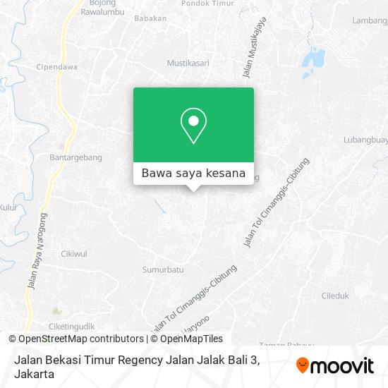 Peta Jalan Bekasi Timur Regency Jalan Jalak Bali 3