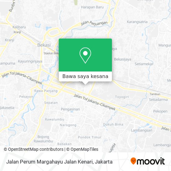 Peta Jalan Perum Margahayu Jalan Kenari