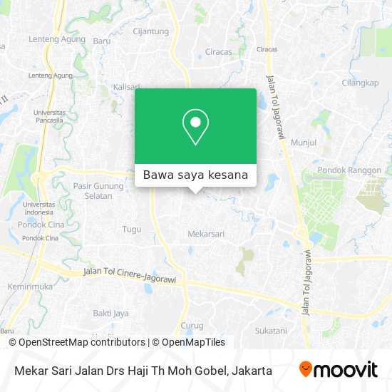 Peta Mekar Sari Jalan Drs Haji Th Moh Gobel