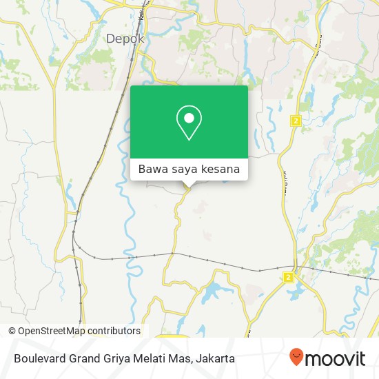 Peta Boulevard Grand Griya Melati Mas