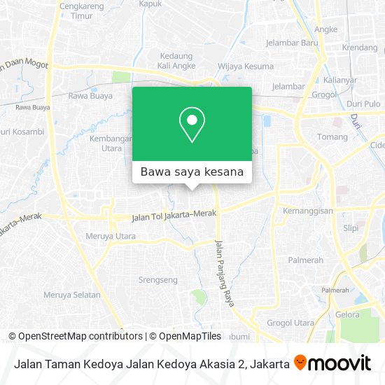 Peta Jalan Taman Kedoya Jalan Kedoya Akasia 2