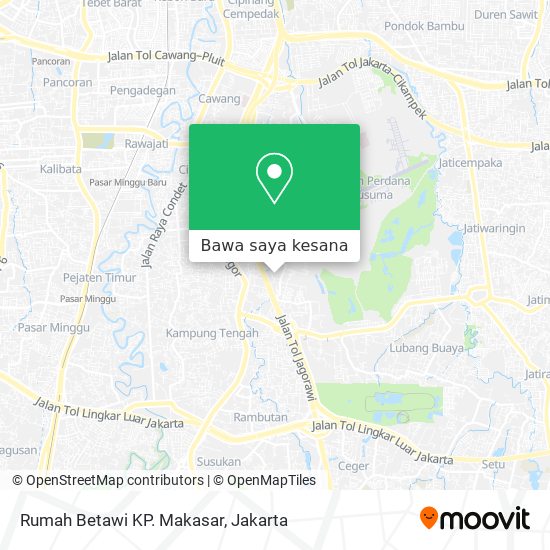 Peta Rumah Betawi KP. Makasar