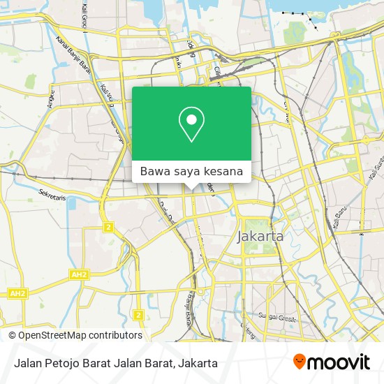 Peta Jalan Petojo Barat Jalan Barat