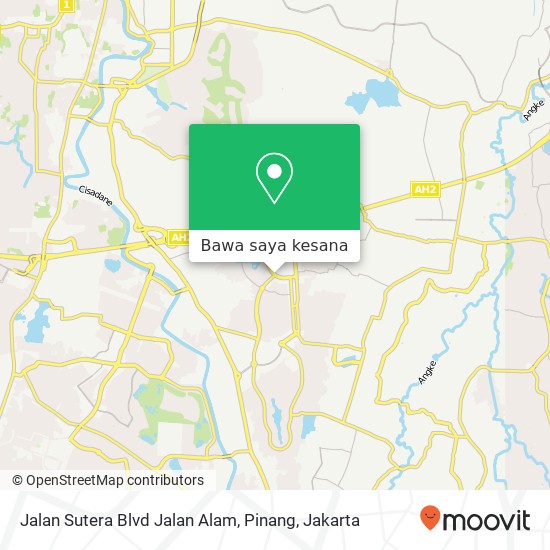 Peta Jalan Sutera Blvd Jalan Alam, Pinang