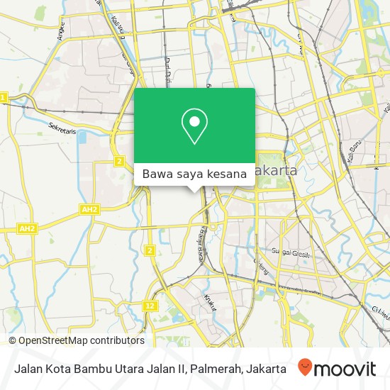 Peta Jalan Kota Bambu Utara Jalan II, Palmerah