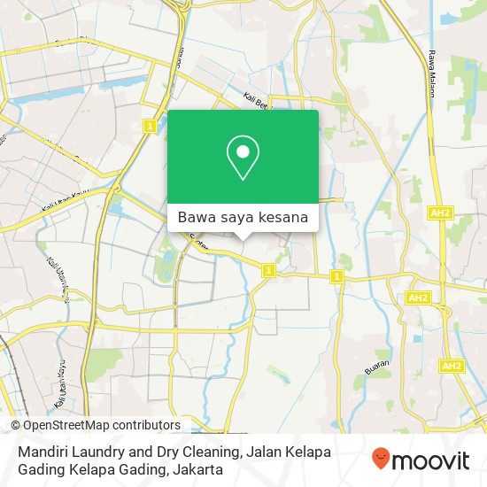 Peta Mandiri Laundry and Dry Cleaning, Jalan Kelapa Gading Kelapa Gading