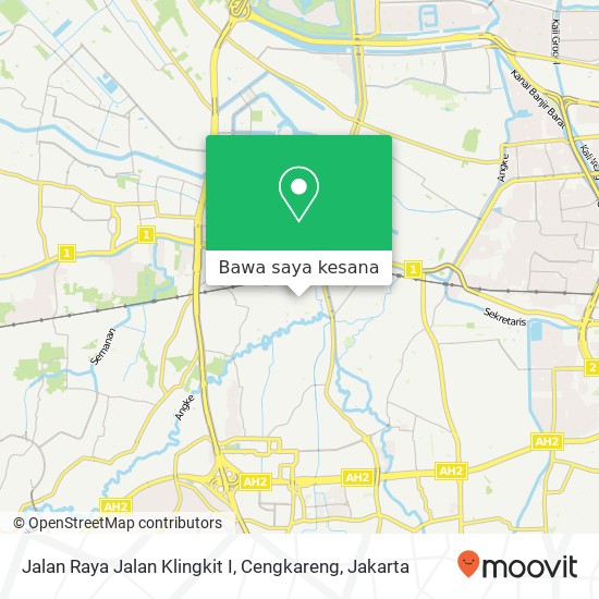 Peta Jalan Raya Jalan Klingkit I, Cengkareng