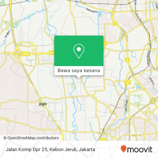 Peta Jalan Komp Dpr 25, Kebon Jeruk