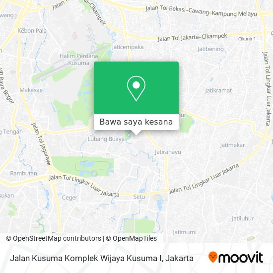 Peta Jalan Kusuma Komplek Wijaya Kusuma I