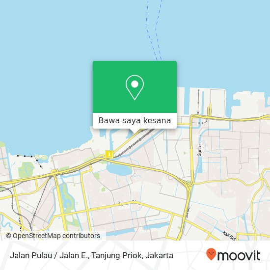 Peta Jalan Pulau / Jalan E., Tanjung Priok