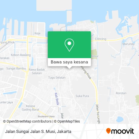 Peta Jalan Sungai Jalan S. Musi