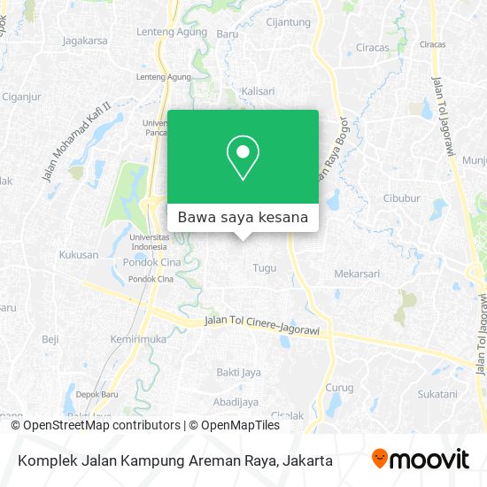 Peta Komplek Jalan Kampung Areman Raya