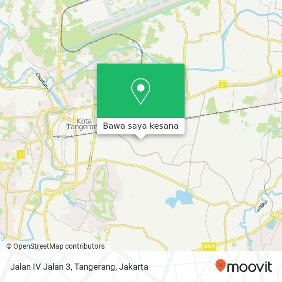 Peta Jalan IV Jalan 3, Tangerang