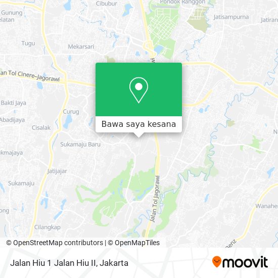 Peta Jalan Hiu 1 Jalan Hiu II