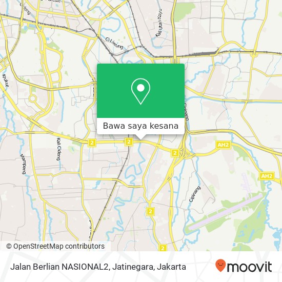 Peta Jalan Berlian NASIONAL2, Jatinegara