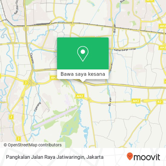Peta Pangkalan Jalan Raya Jatiwaringin