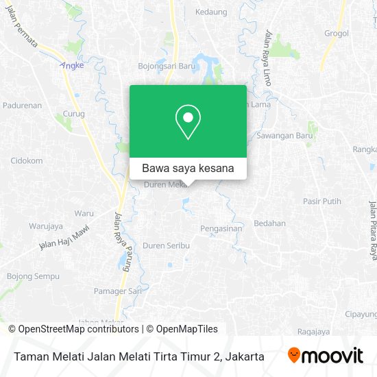 Peta Taman Melati Jalan Melati Tirta Timur 2