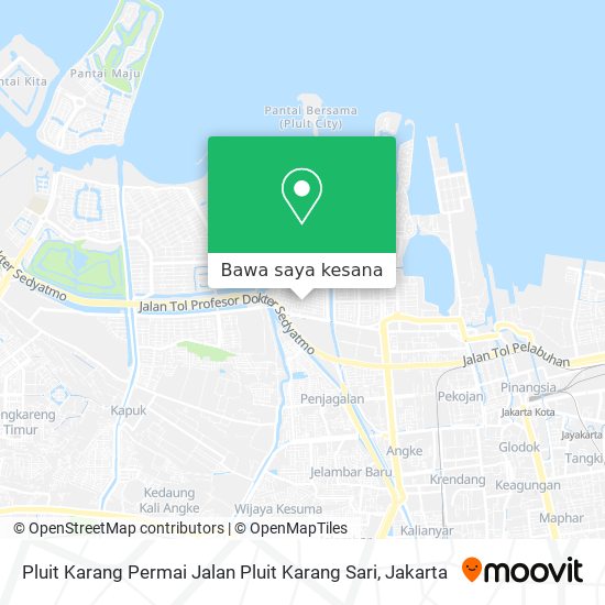 Peta Pluit Karang Permai Jalan Pluit Karang Sari