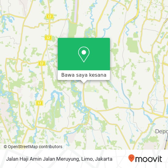 Peta Jalan Haji Amin Jalan Meruyung, Limo