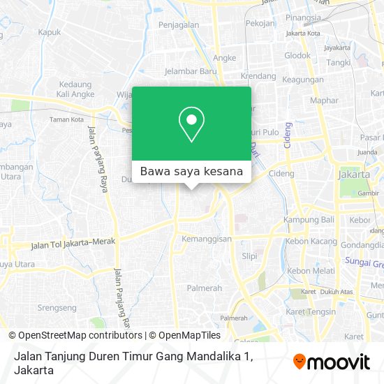 Peta Jalan Tanjung Duren Timur Gang Mandalika 1