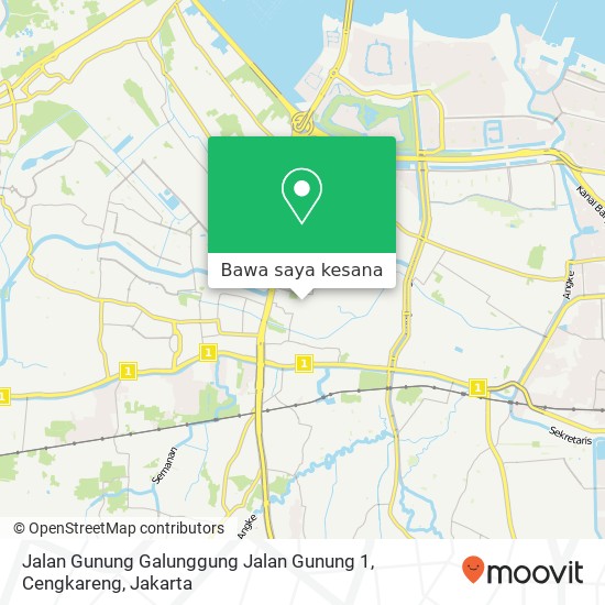 Peta Jalan Gunung Galunggung Jalan Gunung 1, Cengkareng