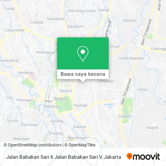 Peta Jalan Babakan Sari 6 Jalan Babakan Sari V