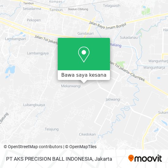 Peta PT AKS PRECISION BALL INDONESIA