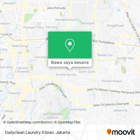 Peta Dailyclean Laundry Kiloan