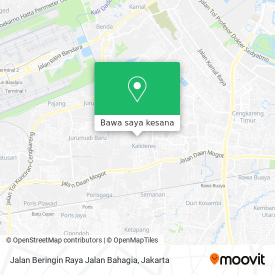 Peta Jalan Beringin Raya Jalan Bahagia