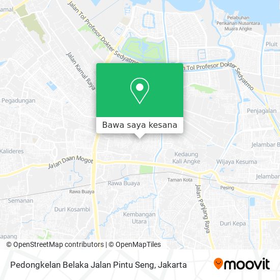 Peta Pedongkelan Belaka Jalan Pintu Seng