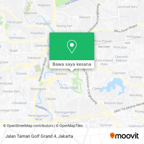 Peta Jalan Taman Golf Grand 4