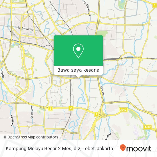 Peta Kampung Melayu Besar 2 Mesjid 2, Tebet