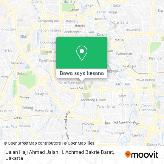 Peta Jalan Haji Ahmad Jalan H. Achmad Bakrie Barat