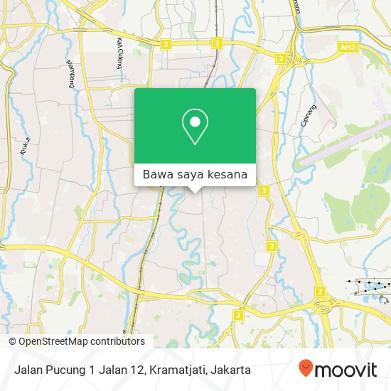 Peta Jalan Pucung 1 Jalan 12, Kramatjati