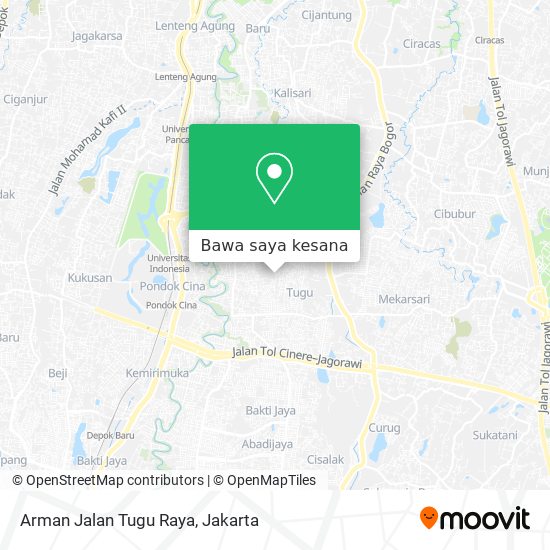Peta Arman Jalan Tugu Raya
