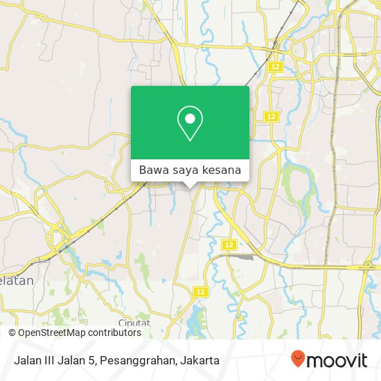 Peta Jalan III Jalan 5, Pesanggrahan