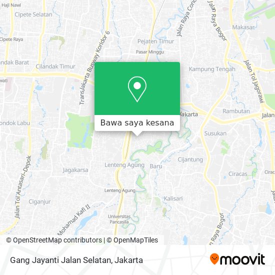 Peta Gang Jayanti Jalan Selatan