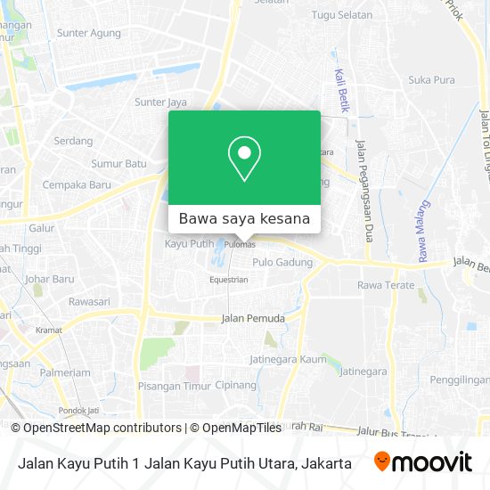 Peta Jalan Kayu Putih 1 Jalan Kayu Putih Utara