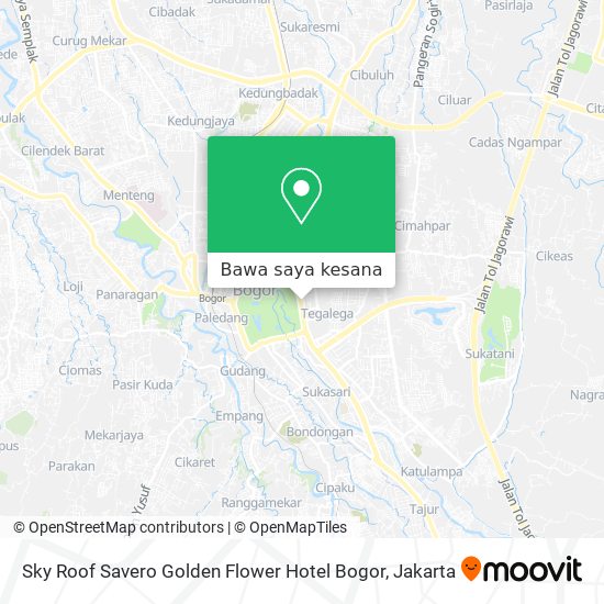 Peta Sky Roof Savero Golden Flower Hotel Bogor