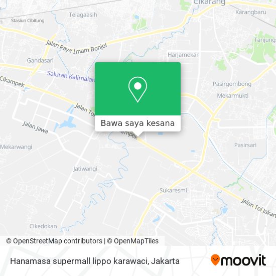 Peta Hanamasa supermall lippo karawaci