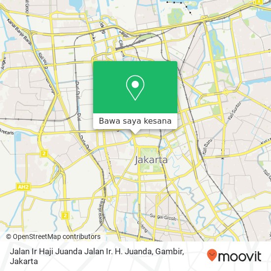 Peta Jalan Ir Haji Juanda Jalan Ir. H. Juanda, Gambir