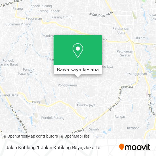 Peta Jalan Kutilang 1 Jalan Kutilang Raya
