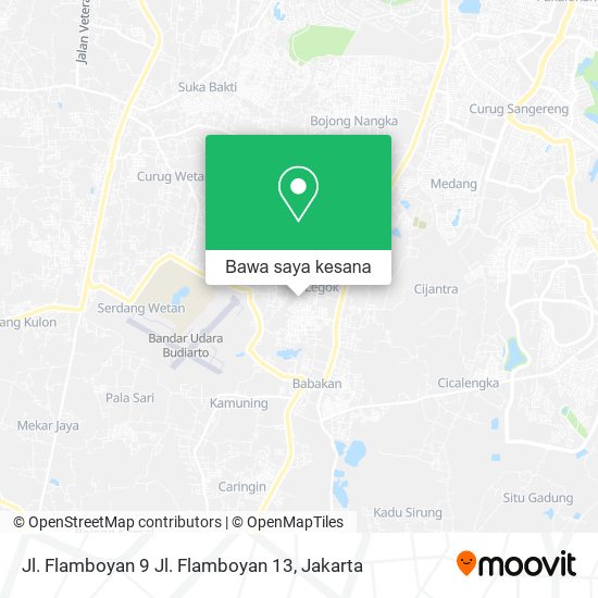 Peta Jl. Flamboyan 9 Jl. Flamboyan 13