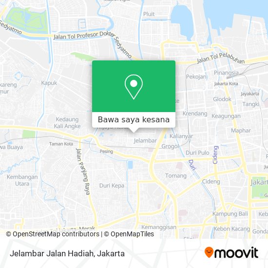 Peta Jelambar Jalan Hadiah