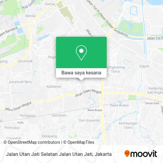 Peta Jalan Utan Jati Selatan Jalan Utan Jati