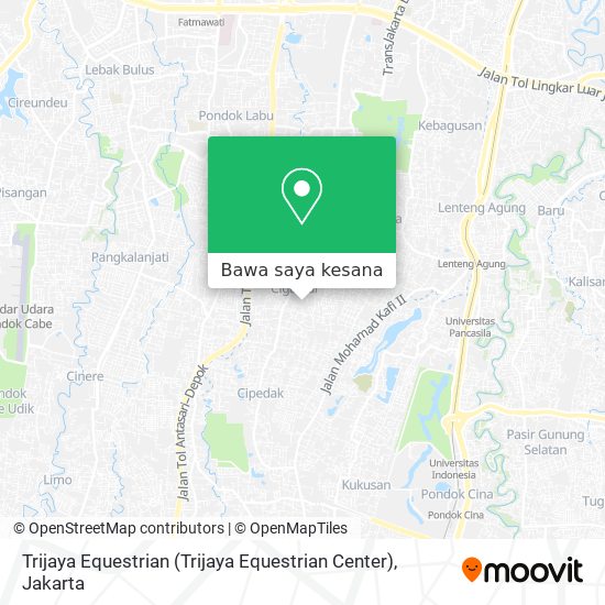 Peta Trijaya Equestrian (Trijaya Equestrian Center)