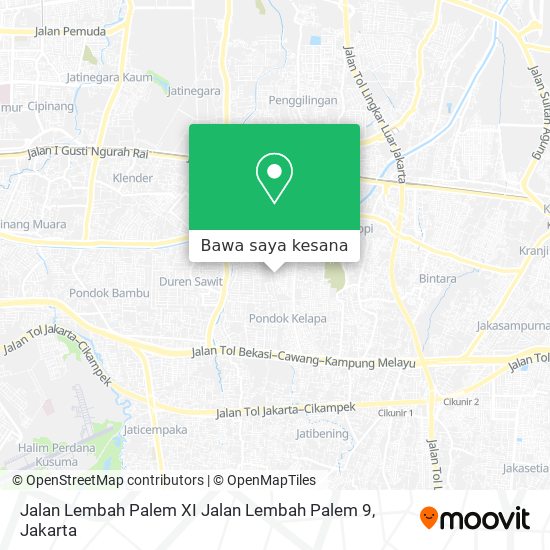 Peta Jalan Lembah Palem XI Jalan Lembah Palem 9