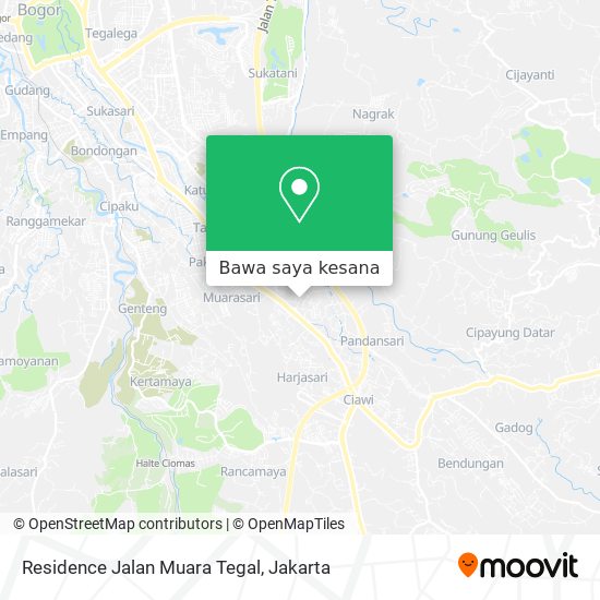 Peta Residence Jalan Muara Tegal